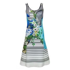 Clover Canyon Floral Greek Island Print Dress S